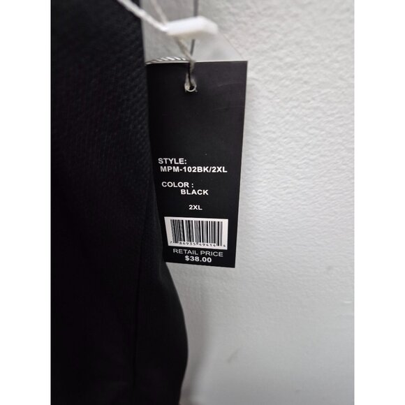 Galaxy By Harvic Mens 2XL Black Sleeveless Athletic Tank Top - Picture 4 of 7